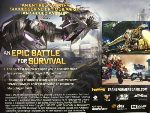 PS3 - Transformers Fall of Cybertron