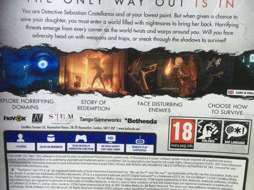 PS4 - The Evil Within 2