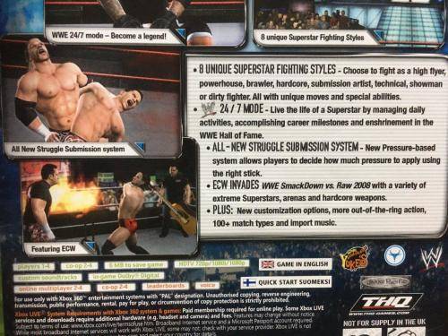 Xbox 360 - Smackdown Vs Raw 2008