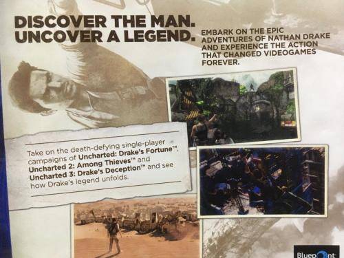 PS4 - Uncharted - Nathan Drake Collection  (Drake`s Fortune, Among Thieves, Drake`s Deception)