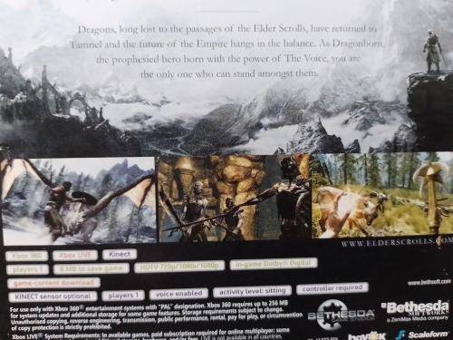 Xbox 360 - The Elder Scrolls V SKYRIM