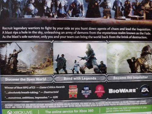Xbox 360 - Dragon Age Inquisition