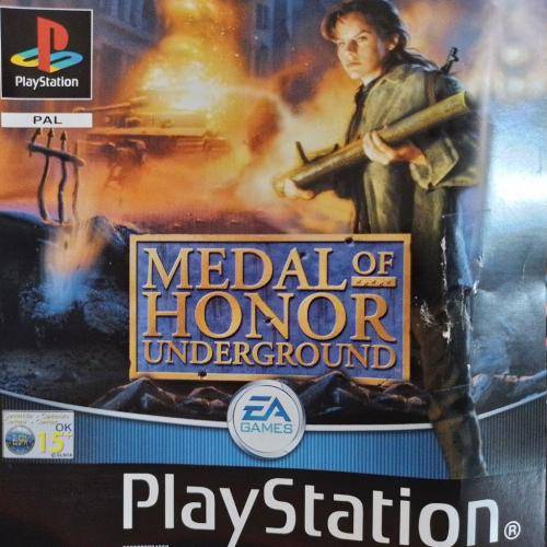 PS1 - Medal of Honor Underground (Pal black disc)