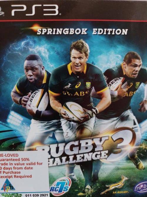 PS3 - Rugby Challenge 3 Springbok Edition