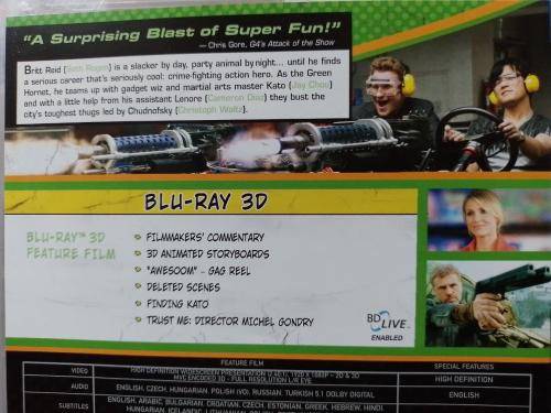 Blu-ray3D - The Green Hornet 3D