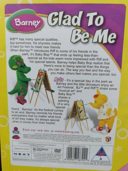 DVD - Barney - Glad to Be Me