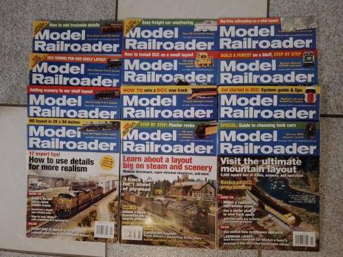 Job Lot Model Railroader Magazines 2008 12 Issues January to December