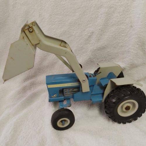 Vintage Strike Toys Tin Plate Ford Tractor Circa 1970`s