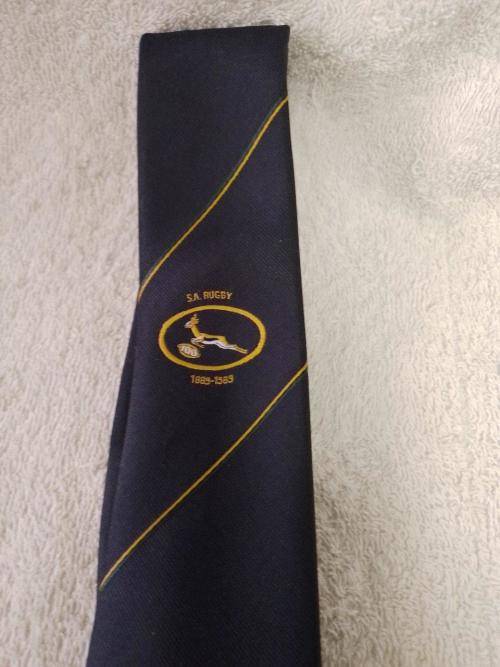 SA Rugby Tie 100 Years 1889 - 1989