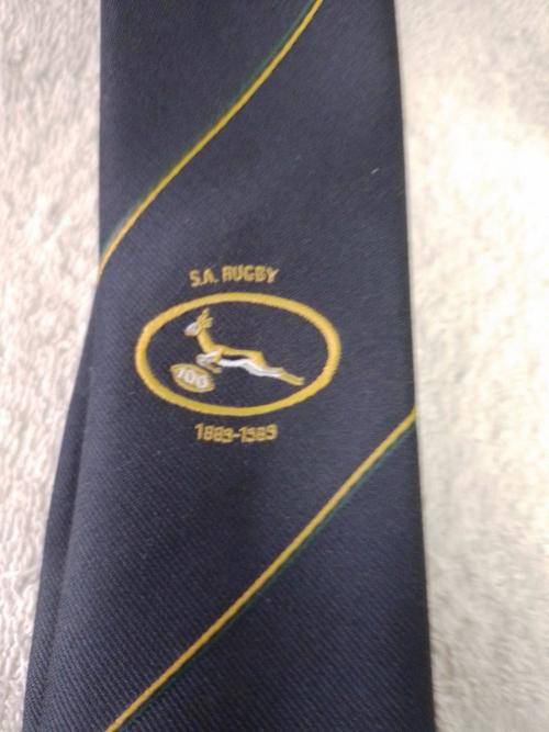 SA Rugby Tie 100 Years 1889 - 1989