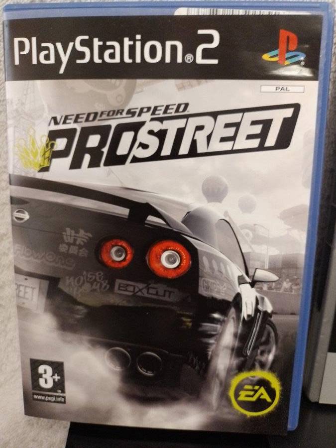 Playstation 2 - Black Slim c/w 1 x New Generic Controller, AV Cable & Power Cord + 2 Games