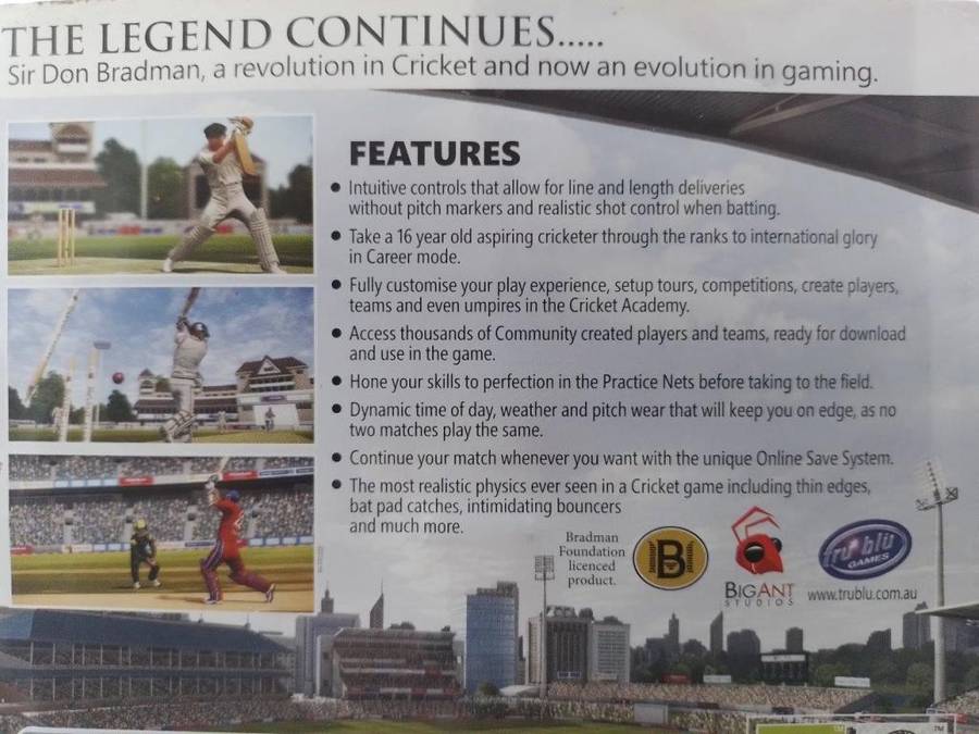 PS3 - Don Bradman Cricket 14