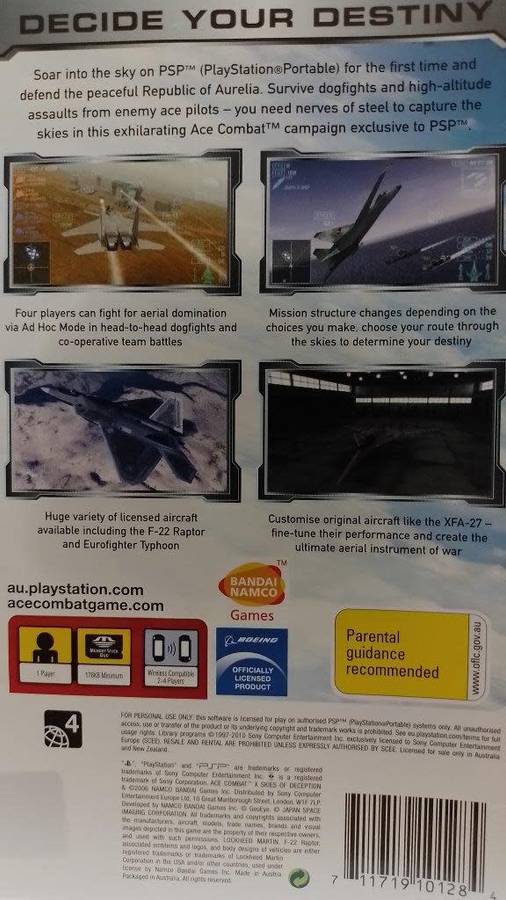 PSP - Ace Combat Skies of Deception - PSP Essentials