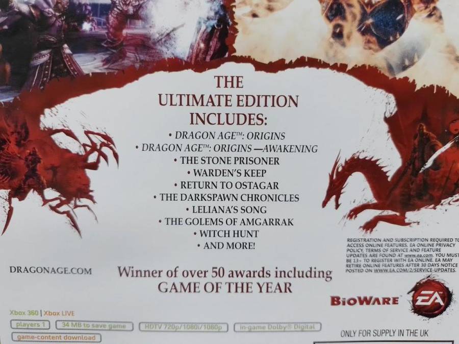 Xbox 360 - Dragon Age Origins Ultimate Edition
