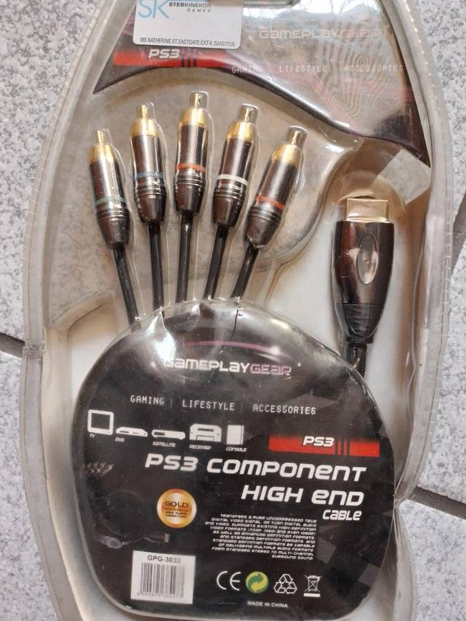 PS3 - Component Cable (Can be used on PS2) (NOS)