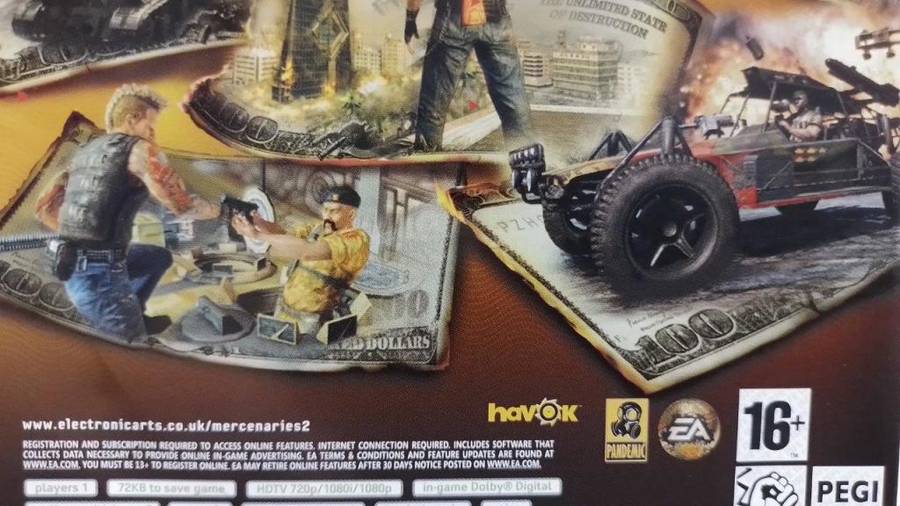 Xbox 360 - Mercenaries 2 World in Flames