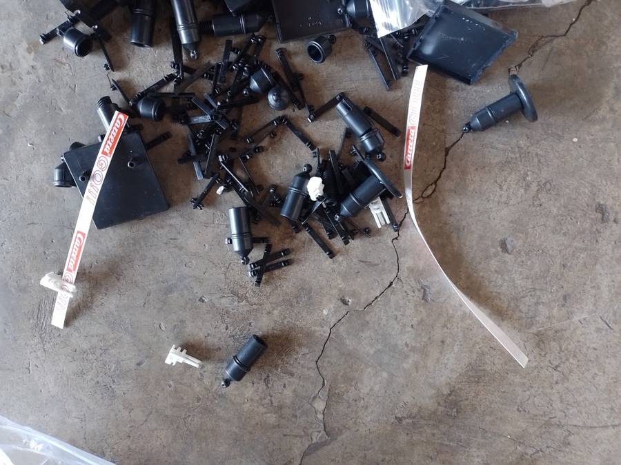 Carrera Go - Job Lot of Track barriers and clips  1:43 scale