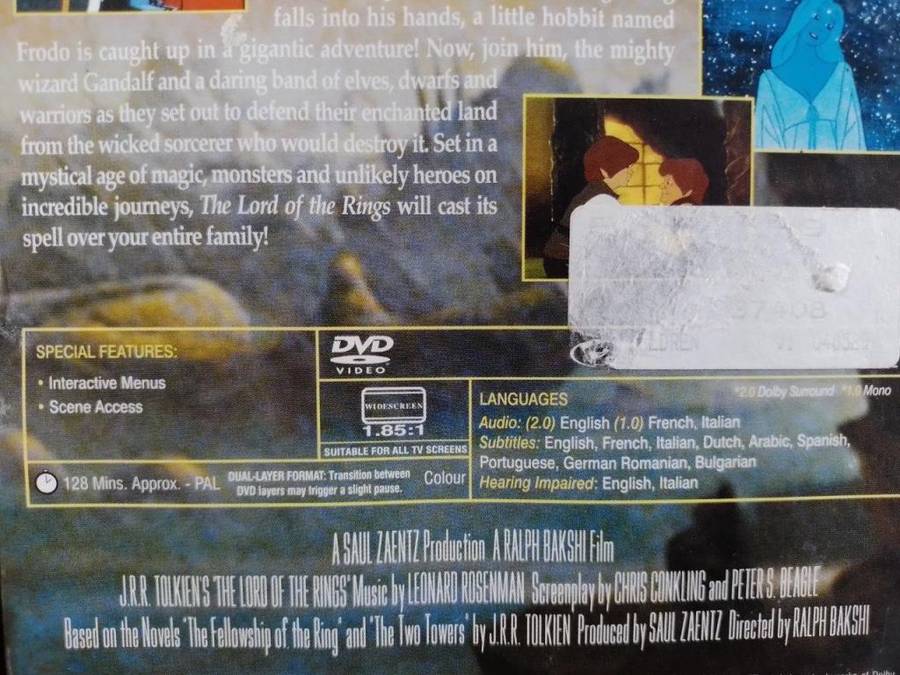 DVD - The Lord of The Rings