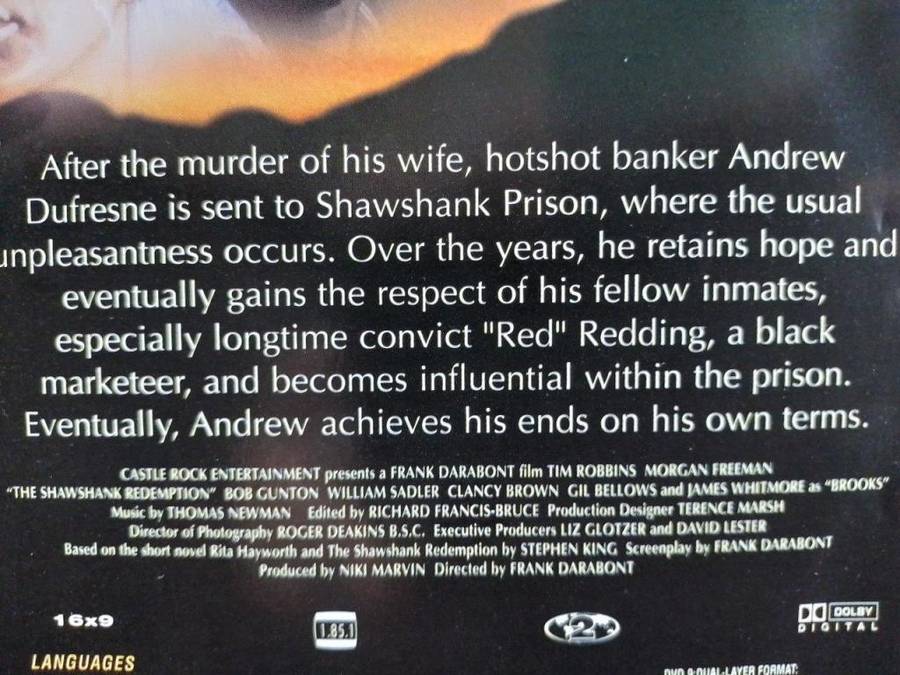 DVD - The Shawshank Redemption