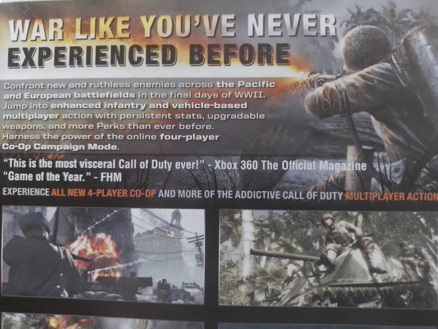Xbox 360 - Call of Duty World At War - Classics