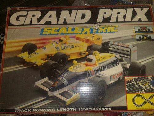Scalextric Grand Prix set with additional Track