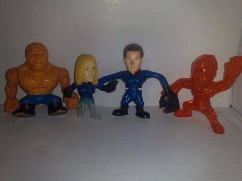 Job Lot Fantastic 4 Figurines. Marvel 2007 +-9cm tall