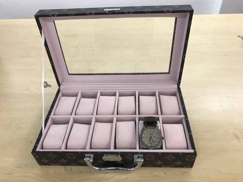 12 Blocks / Slot watch box /watch storage Design Brand PU Leater