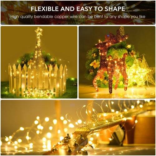solar String Lights, 10M 100LED Outdoor String Lights, Waterproof Decorative String Lights