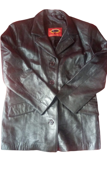 Large Baracinni Original Leather Jacket Size:Large Free Delivery