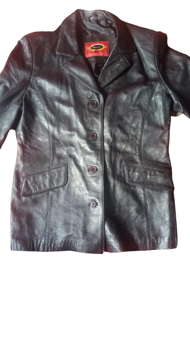 Large Baracinni Original Leather Jacket Size:Large Free Delivery