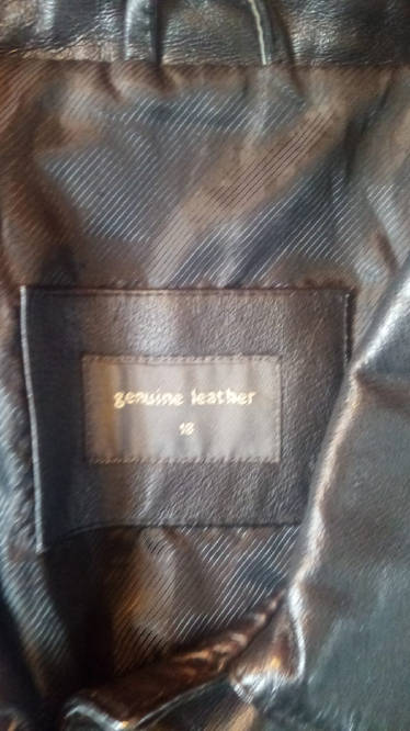 Large Genuine Leather Jacket Size:Large Free Delivery