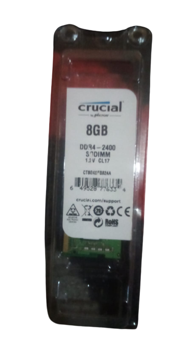 Crucial 8 Gb Ddr 4-2400 Sodimm laptop ram Free Delivery