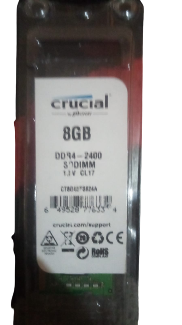 Crucial 8 Gb Ddr 4-2400 Sodimm laptop ram Free Delivery