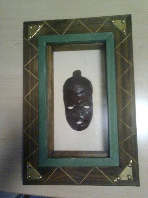 Framed African Mask "Crazy R1 Start"