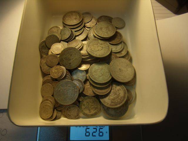 South Africa 1923 to 1950 626g 80% Silver Coins 1/2 Kilogram Pure Silver!!! Crazy R1 Start!!!