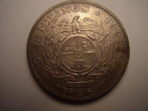 South Africa 1892 5/- Double Shaft Crown Exellent coin VERY RARE!!!! Crazy R1 Start!!!!!
