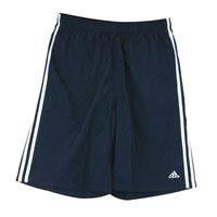 ADIDAS MEN'S 3 STRIPE NAVY BLUE SHORTS - FREE DELIVERY!