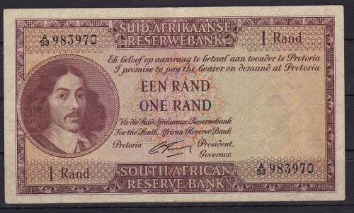 1 X 1962 - G RISSIK - R1 NOTE IN A GOOD  CONDITION