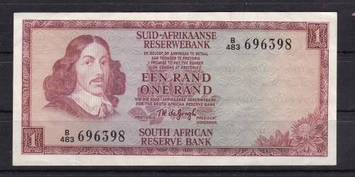 ONE RAND - TW DE JONGH - 1975 - 3RD ISSUE - AS PER SCAN
