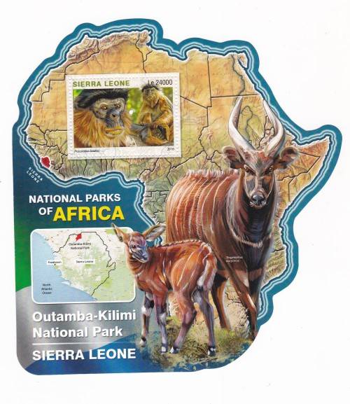 2 X NATIONAL PARKS OF AFRICA SHEETS - OUTAMBA - KILIMI NATIONAL PARK - UMM - SCARES - CV ???
