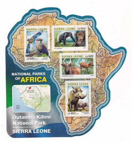 2 X NATIONAL PARKS OF AFRICA SHEETS - OUTAMBA - KILIMI NATIONAL PARK - UMM - SCARES - CV ???