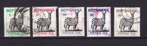 BOTSWANA - 1977 - POSTAGE DUE STAMPS AS PER SCAN