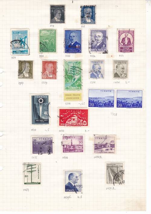 TURKEY - LOTS OF STAMPS ON PAPER - FINE USED AND MM - AS PER SCAN