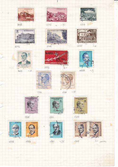 TURKEY - LOTS OF STAMPS ON PAPER - FINE USED AND MM - AS PER SCAN