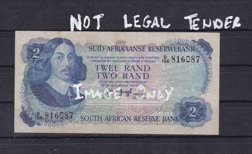 TW DE JONGH - 1976 - 2 RAND NOTE - D/156 - G DE KOCK 1984 - 5 RAND NOTE X/20 / AS PER SCAN