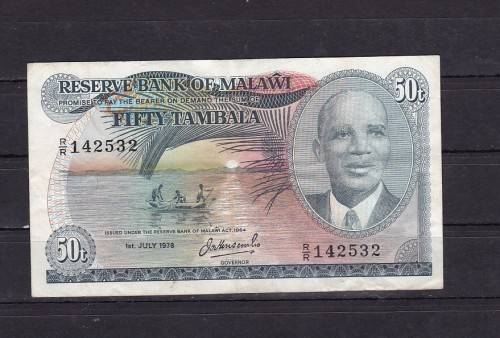 BANK NOTES X 3 - MALAWI X 2 1964 - 1X ANGOLA 1976 NOTE / AS PER SCAN