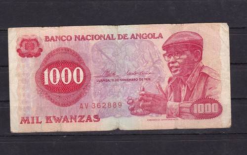BANK NOTES X 3 - MALAWI X 2 1964 - 1X ANGOLA 1976 NOTE / AS PER SCAN