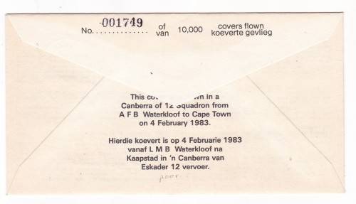 FDC - 40TH ANNIVERSARY OF THE MOSQUITO IN SAAF SERVICE - MULT SIGNED -