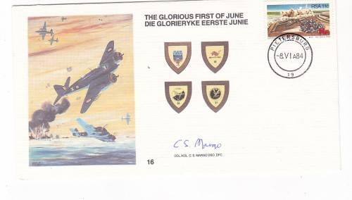 FDC - SAAF - THE GLORIOS FIRST OF JUNE - SIGNED