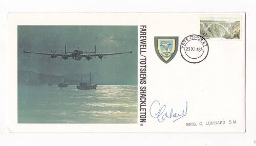 FDC - SAAF - FAREWELL / TOTSIENS - SHACKLETON - SIGNED